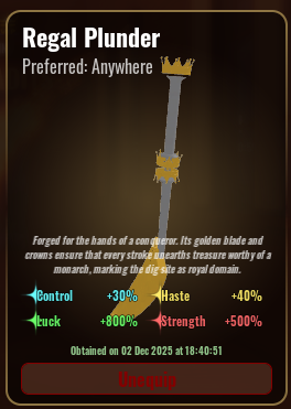 REGAL PLUNDER